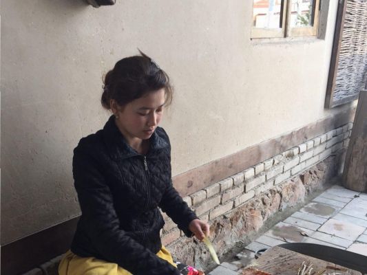 Usbekistan Seidenstrasse Vorbereiten Der Maulbeer Ste Fuer Die Papierherstellung T6