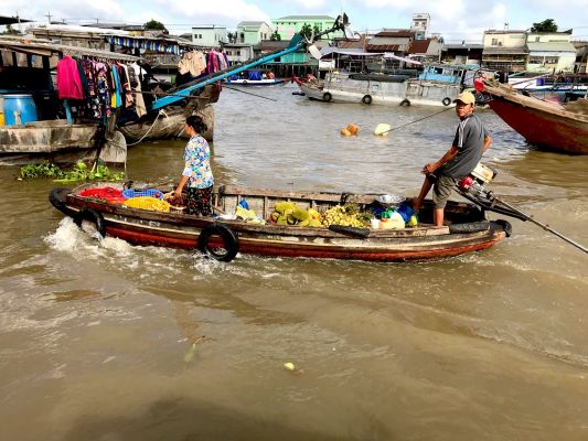 Vietnam Mekong  Schwimmender Markt1