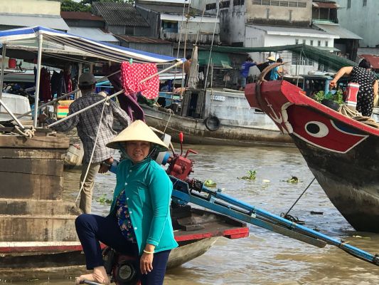 Vietnam Mekong  Schwimmender Markt2