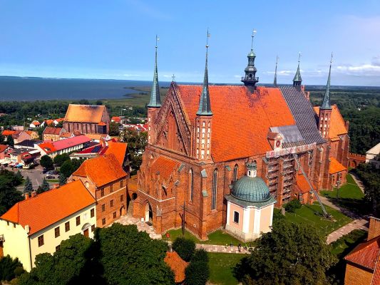 Polen Frauenburg Dom Blick Auf Haff